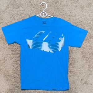 Vibrant Blue Graphic Tee